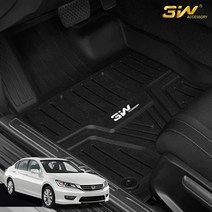혼다 어코드 9세대 3W 에코라이너 TPE 카매트 카 차 발 매트 바닥 발판 깔판, 단품, black/ 보조라이너:그레이,브라운,블랙,레드,다크오렌지