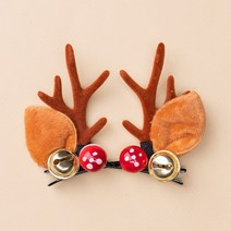 크리스마스머리핀 집게핀 헤어핀 머리장식 아기머리핀