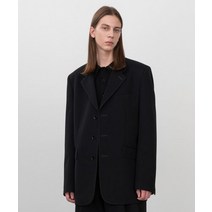 인사일런스 INSILENCE [PRTPRT 콜라보] 대디핏 휩코드 울 블레이저 BLACK Collaboration] Daddy Fit Whipcode Wool Blazer