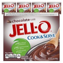 젤오 초콜릿 쿡 앤 서브 푸딩 앤 파이 필링, 141g, 5개