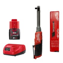 밀워키 하이스피드 롱렌치 임팩라쳇 M12 FHIR38LR 세트 롱리치 3/8인치 밀위키, 선택3. 12V 4.0Ah 배터리