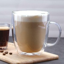 더블월 글라스 이중유리 컵 더블러브유리컵, 더블러브머그컵