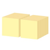 요랜드 점착메모지 정사각형 76 x 76mm, 10개, 노랑