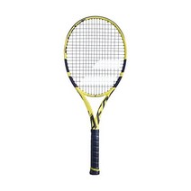 Babolat 바블랏 퓨어 에어로 + 테니스 라켓(6세대) 16g 화이트, 4 1/2 Grip