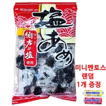 시오아메 (소금사탕) 140g X 6개 (미니멘토스 랜덤 1개증정), 