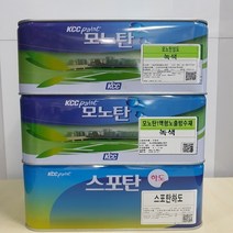 KCC페인트 모노탄중도 녹색 4kg 옥상방수용 일액형 중도 우레탄페인트