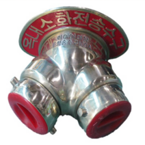 송수구 2구 쌍구 소화 화재 관창 살수 40A 65A 분사, 1개