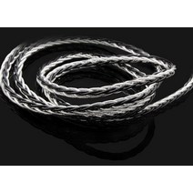 mmcx케이블 TRN8 코어 실버 도금 케이블 HIFI 이어폰 MMCX2Pin 커넥터 KZ ZSN PRO EDX ZAX BAX Kirin V90 E, [04] TC 4.4 0.75 black