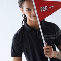 로스코프 배색테이프티셔츠 블랙