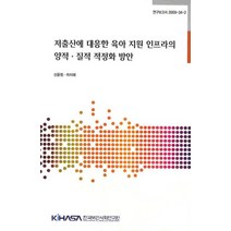 저출산에 대응한 육아 지원 인프라의 양적 질적 적정화 방안, 한국보건사회연구원, 신윤정,이지혜 공저