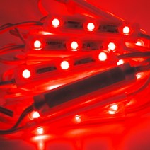 삼호기전 led조명 모듈 3구 모듈 빨간색 50구led / DC12vled 레드led 컬러전구