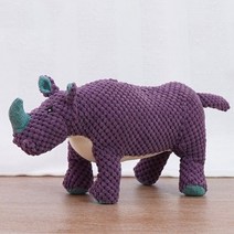 봉제 강아지 큰 개 씹기 동물 완구 Squeaker 애완 중형 대형 액세서리 청소 치아 용품 공룡, Rhinoceros_As the picture | CH