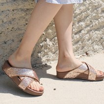 슈벨 발편한 통굽 쿠션 여름 스트랩 뮬 슬리퍼 핑클엑스