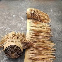 인조볏짚 미니컨테이너 펜스가림막 처마 인조지푸라기 인조볏집 옥상썬룸 지붕기와 0.5x1m, F-301 난연성 밝은갈색