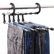 1+1 신박한정리 5단 바지걸이 논슬립 치마걸이 옷걸이