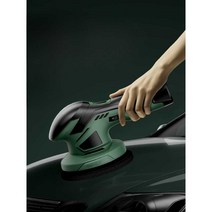 소형 자동차 페인트 무선 왁싱기 광택 충전식 연마기, 12V리튬배터리 녹색 고급 액세서리