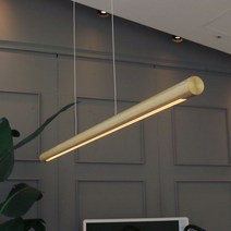 [빛나라닷컴] LED 리오브 슬림 바 펜던트 조명, 골드 (600mm/4000K 주백색)