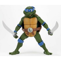 NECA TMNT 카툰 자이언트 사이즈 레오나르도 1/4 스케일 액션 피규어, 한개옵션0