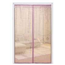 SKANDSALO 출입구 붙이는 모기장 방충망 방 문 창문 자석 자동 방충 커튼 문발 바란스 부착, 100x220+커피테+보라원숭이