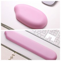 유앤미컴퍼니 세트 (키보드 손목 받침+마우스 손목 받침) 젤리재질, 1set, 핑크