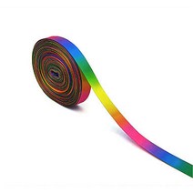 무지개 포장실 청첩장 리본 수입 원단 포장 끈 19mm 구디백 띠지 꽃다발 부케 줄 공예 공단 꽃집 얇은 답례품 화이트데이 포장용 선물 카네이션 생일 케이크 장식 타이 고급 롤