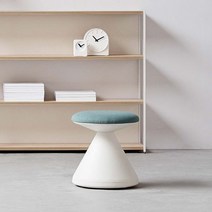 시디즈 펑거스 원형 스툴 의자, 바퀴형, 화이트 라이트그레이