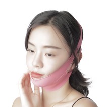 ANLAN 안란 고퀄리티 실리콘 얼굴 리프팅밴드 브이라인 얼굴붓기 완화, 1개, 핑크