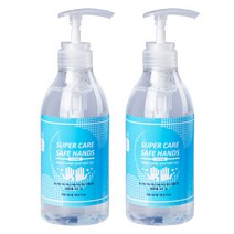 슈퍼케어 세이프 핸즈 손 소독젤 62% 펌프형 500ml 2개