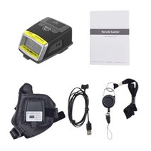 PS02 1D/2D IP65 블루투스 손가락 트리거 바코드 리더 QR 장갑 스캐너 링 웨어러블 안드로이드 IOS 지원, 04 1D charging  cable