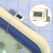온도계 샤워기 스마트 디지털욕실 물 아기 입욕 전자 유아 목욕 샤워 온도 측정 제품, 하얀