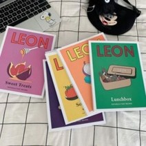 무료배송제이킨 촬영소품 레옹 잡지 LEON 잡지 책 노트 6color, 6.옐로우(Soups)