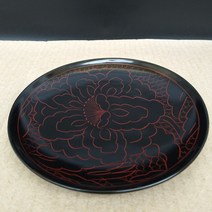 칠기 쟁반 트레이 빈티지 공예품 목재 플래터, 옵션4