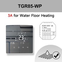 Beok WiFi 물/전기 바닥 난방 온도 조절기 지그비 가스 보일러 Tuya/스마트 앱 Alexa Alice Google, Zigbee, Water Heating