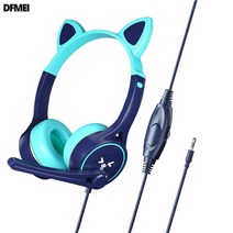 DFMEI 이어폰 헤드셋 유선 이어폰 헤드셋, SY-G30 블루캣 이어폰 &F141