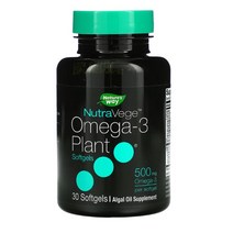 네이처스웨이 뉴트라베지 오메가3 플랜트 솔비톨 500mg 30 소프트젤 Schizochytrium DHA EPA carrageenan 글리세린 카라기난