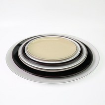 업소용 멜라민 접시 타원 사라 접시, 크림
