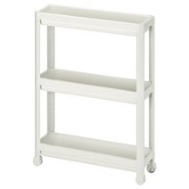 이케아 VESKEN 베스켄 카트 화이트 54x18x71 cm 504.538.81, 선택:화이트 504.538.81