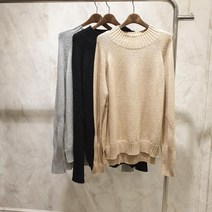 [리안뉴욕] 하이넥 메탈 니트RQBKPO700