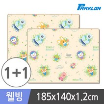 1+1 뽀로로 하늘구경 웰빙 놀이방매트 185x140x1.2cm, 단품