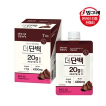 [빙그레] 더단백 파우더 초코 7개입 / 단백질 쉐이크, 선택:더단백 파우더 초코 31g 7개(7개입x1개), 상세 설명 참조