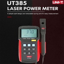 파워미터 UNI-T 레이저 파워 미터 전력 분석기 데이터 로거 레이저 센서 정밀 전력 측정 UT385 스플릿 스프, 한개옵션0