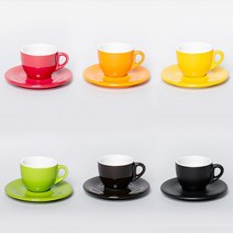에소프레소잔 커피잔세트 6칼라 (노빌) 90ml 62x49mm, 오렌지 201635.201663