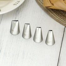 잎 모양 파이핑 노즐 세트 크림 아이싱 팁 케이크 컵케익 장식 작은 크기 만들기, [05] 4 pcs set