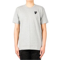 꼼데가르송 P1T296 GREY 남성 로고 반팔 티셔츠 21SS