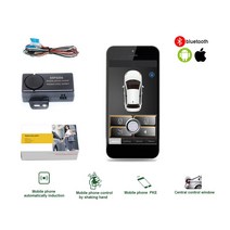 자동차 원격 시동 제어 경보기 스마트 키 폰 PKE 자동차 경보 시스템 ios 및 안드로이드 전화와 호환 가능, 한개옵션0