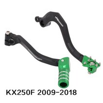CNC 기어 쉬프터 시프트 레버 브레이크 페달 클러치 Footpegs For Kawasaki KXF450 KX450F KXF 450 2009 2010 2011-2017 2018, Set B