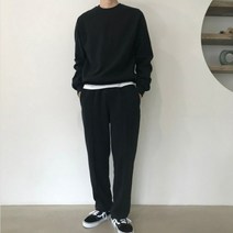 뉴메이드 / 분또 맨투맨 트레이닝복 세트 / 아이 크림 그레이 검