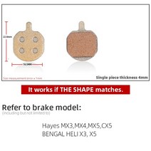 자전거부품 자전거 수리 용품 악세사리 부품모음 액세서리Shimano sram avid hayes magura 액세서리 용 10 쌍 (20 개) 구리베이스 브레이크 패드, 828