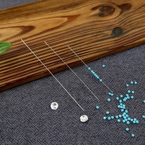 마미쏘잉/ 아주 얇은 비즈바늘 30개-32mm 55mm 80mm 사이즈별10개/ 씨드비드용/ 얇은 비드 작은구슬용