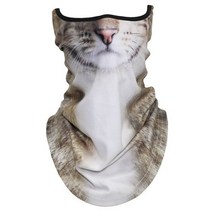 겨울 목 따뜻한 가이 터 양털 두건 고릴라 개 고양이 자전거 스키 스노우 보드 사이클링 반 얼굴 마스크 할로윈 파티 튜브 스카프, Chinese Lihua Cat 2